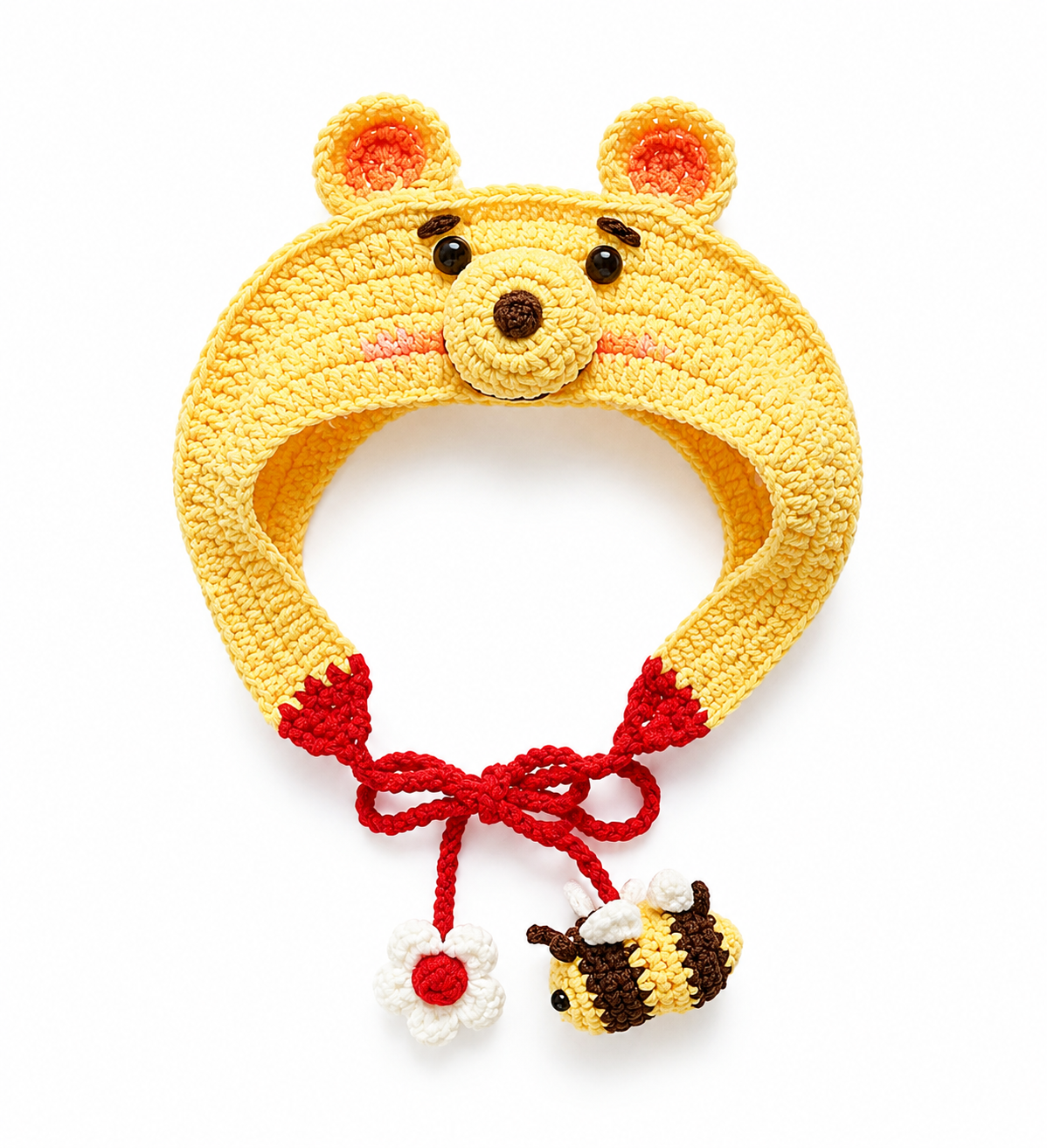 Crochet Bear Hat Pattern – Cute Handmade Cat & Dog Hood Tutorial PDF (Digital Download) - Image 2