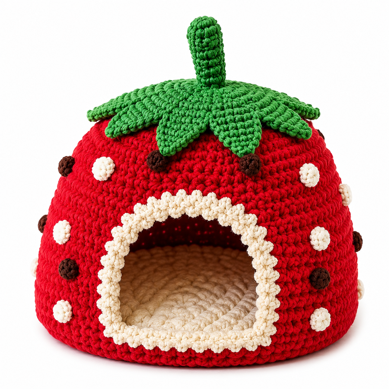 Crochet Strawberry Cat Bed Pattern PDF | Instant Download - Image 2