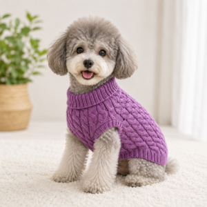 Classic Cable Knit Dog Jumper