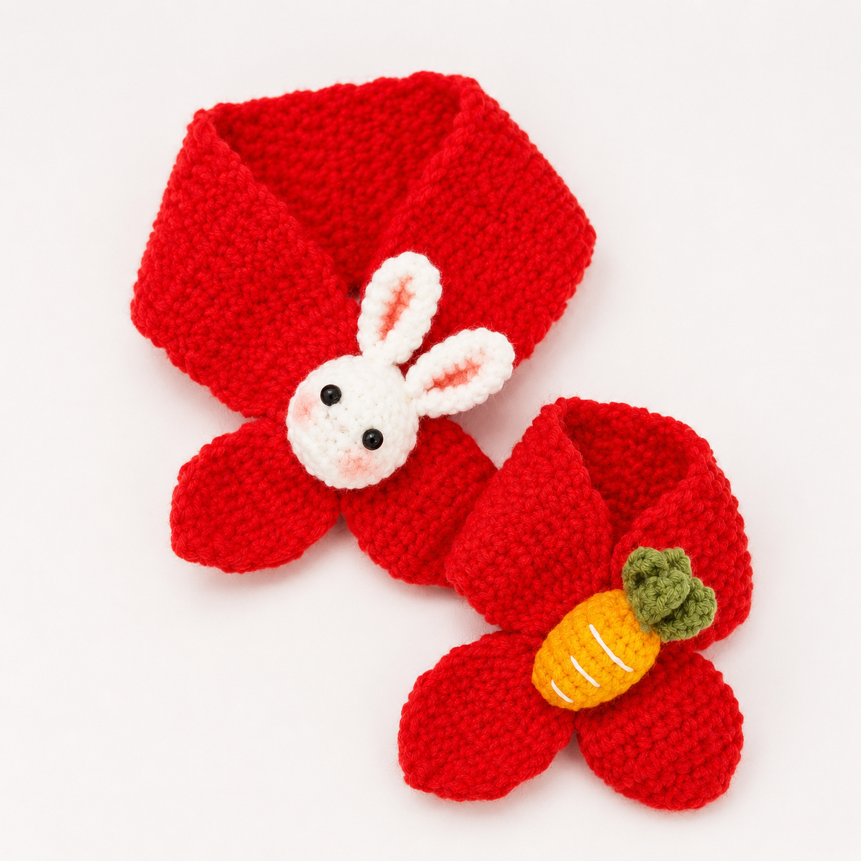 Crochet Rabbit Scarf Pattern – Cute Bunny Neck Warmer PDF Tutorial (Digital Download) - Image 2