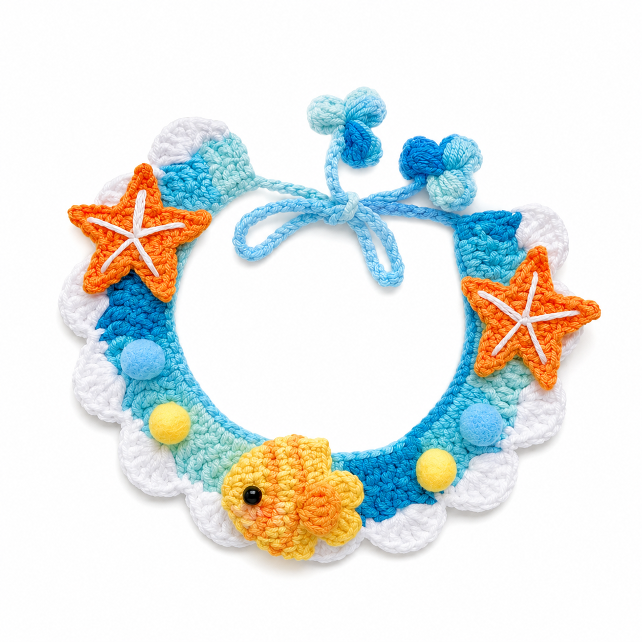 Little Fish Pet Collar Crochet Pattern PDF | DIY Dog & Cat Collar - Image 3