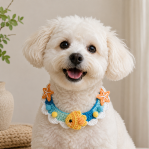 Little Fish Pet Collar Crochet Pattern PDF | DIY Dog & Cat Collar