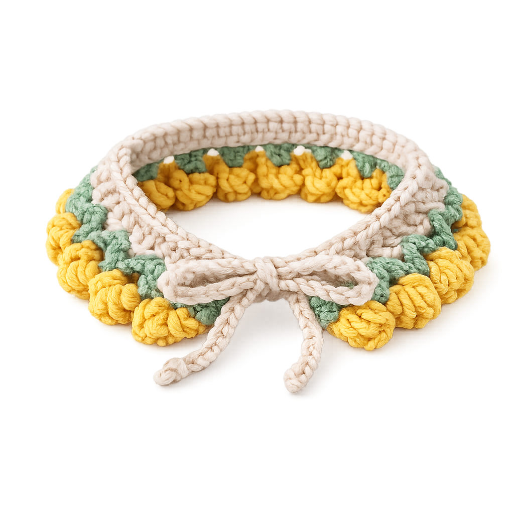 Crochet Pet Collar Pattern – Tulip Collar PDF Tutorial - Image 3