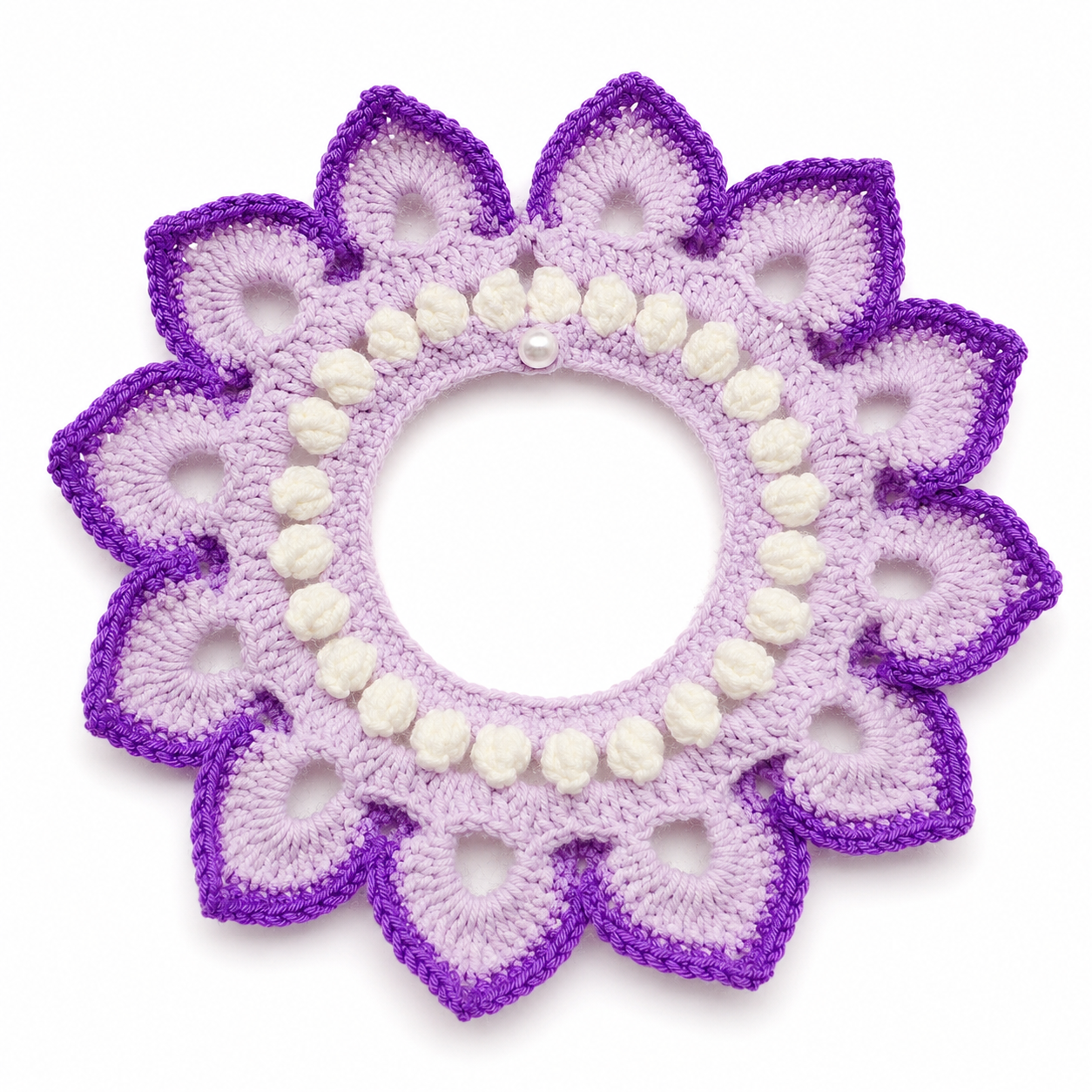 Crochet Pet Collar Pattern – Lotus Flower Collar for Cats & Dogs - Image 3