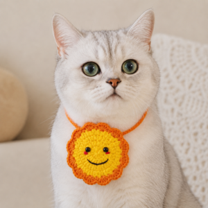 Crochet Sun Pet Bib Pattern | DIY Pet Bandana PDF Tutorial