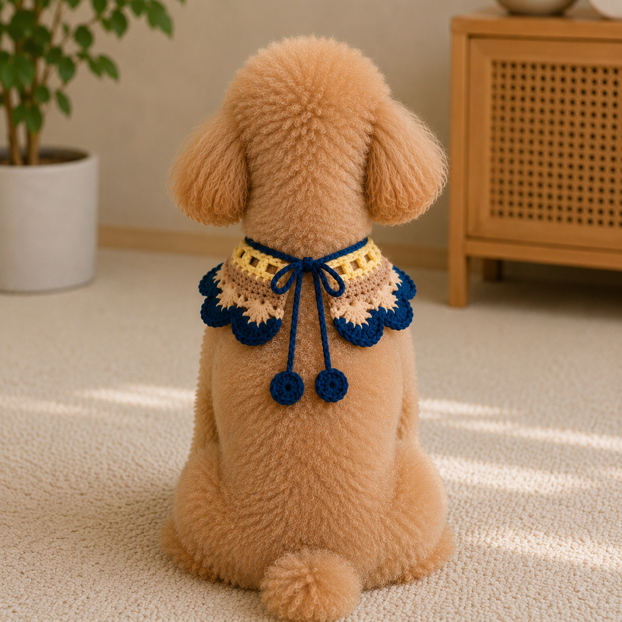 Crochet Pet Collar Pattern PDF | Scalloped Dog Collar Tutorial - Image 2