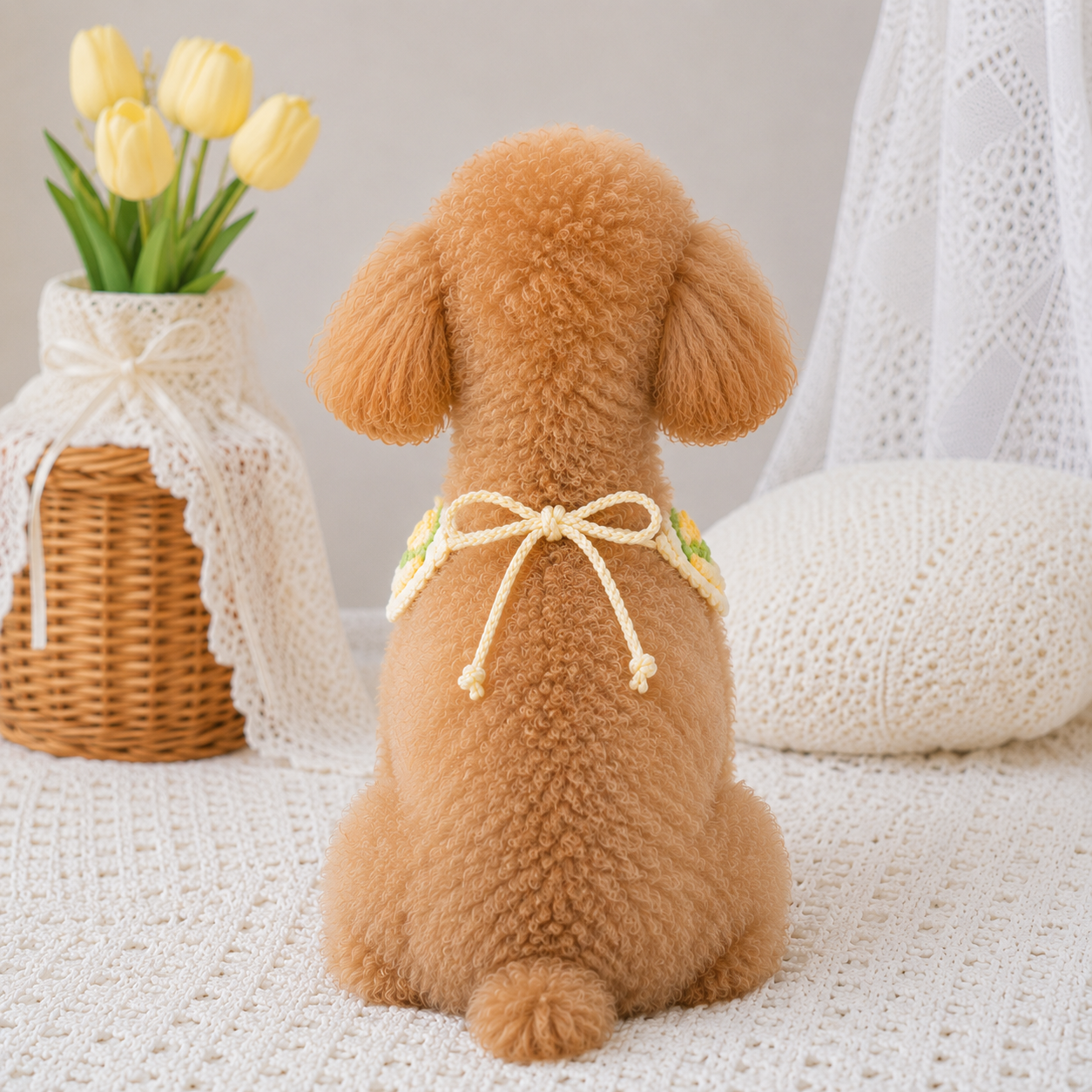 Tulip Pet Bandana Crochet Pattern | PDF Tutorial - Image 2