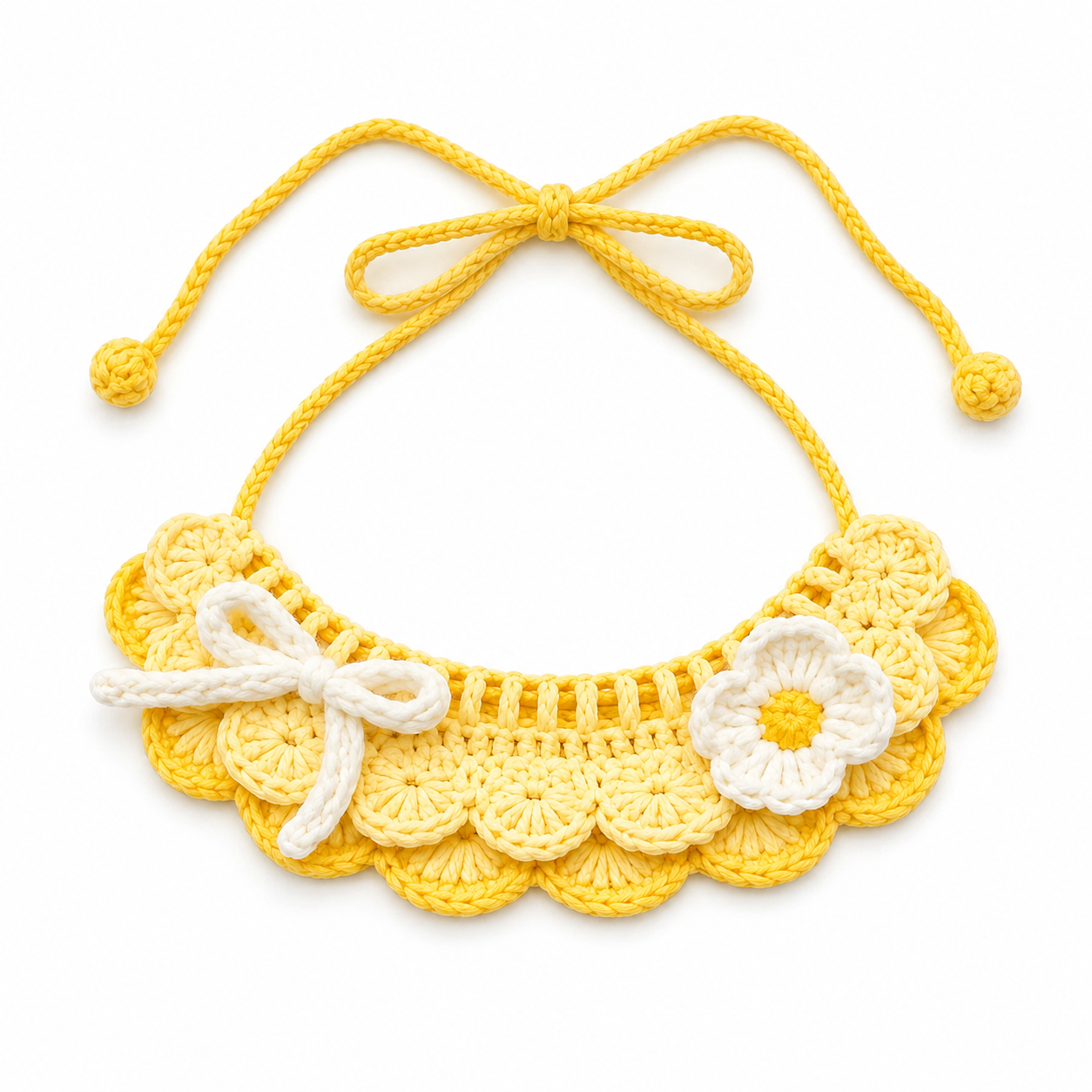 Crochet Cat Collar Pattern PDF | Daisy Pet Collar Tutorial | Instant Download - Image 3