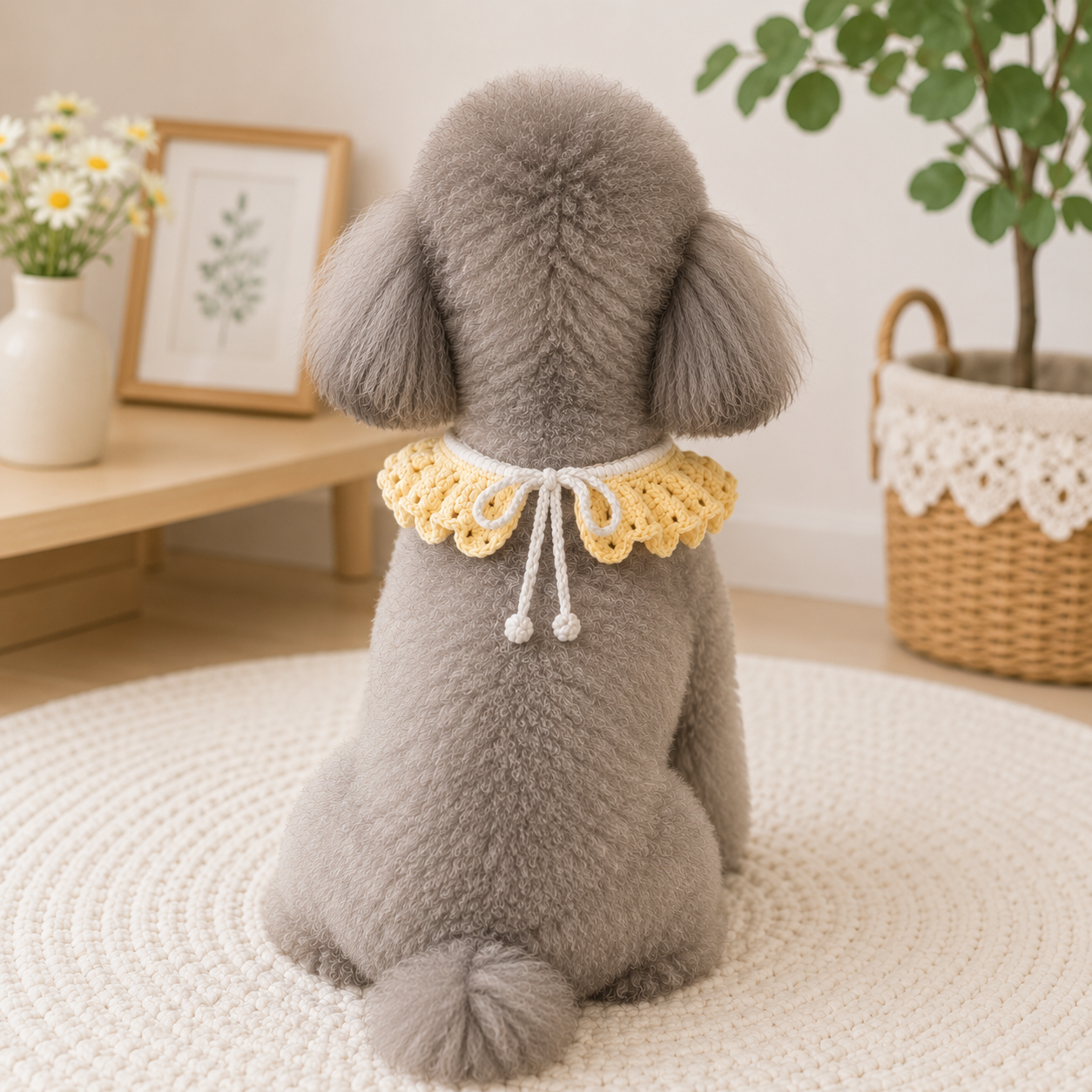 Crochet Dog Collar Pattern PDF | Ruffle Pet Collar Crochet Tutorial - Image 2