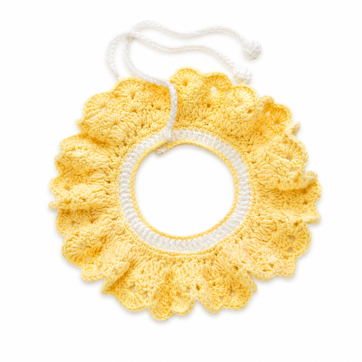 Crochet Dog Collar Pattern PDF | Ruffle Pet Collar Crochet Tutorial - Image 3