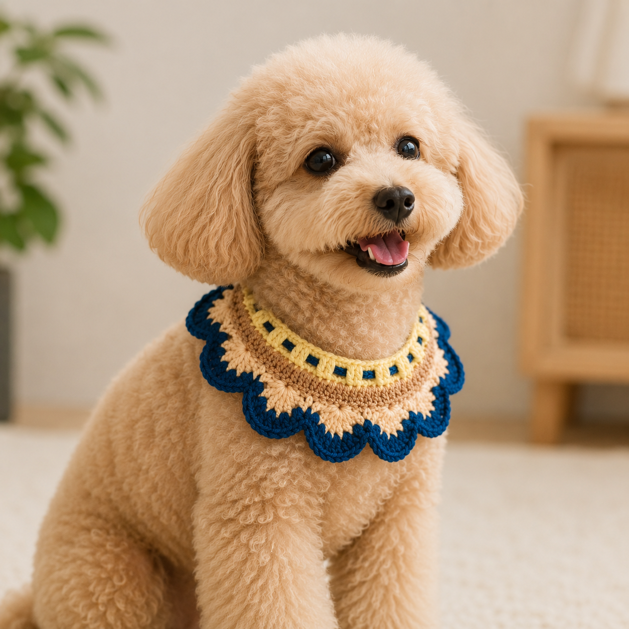 Crochet Pet Collar Pattern PDF | Scalloped Dog Collar Tutorial