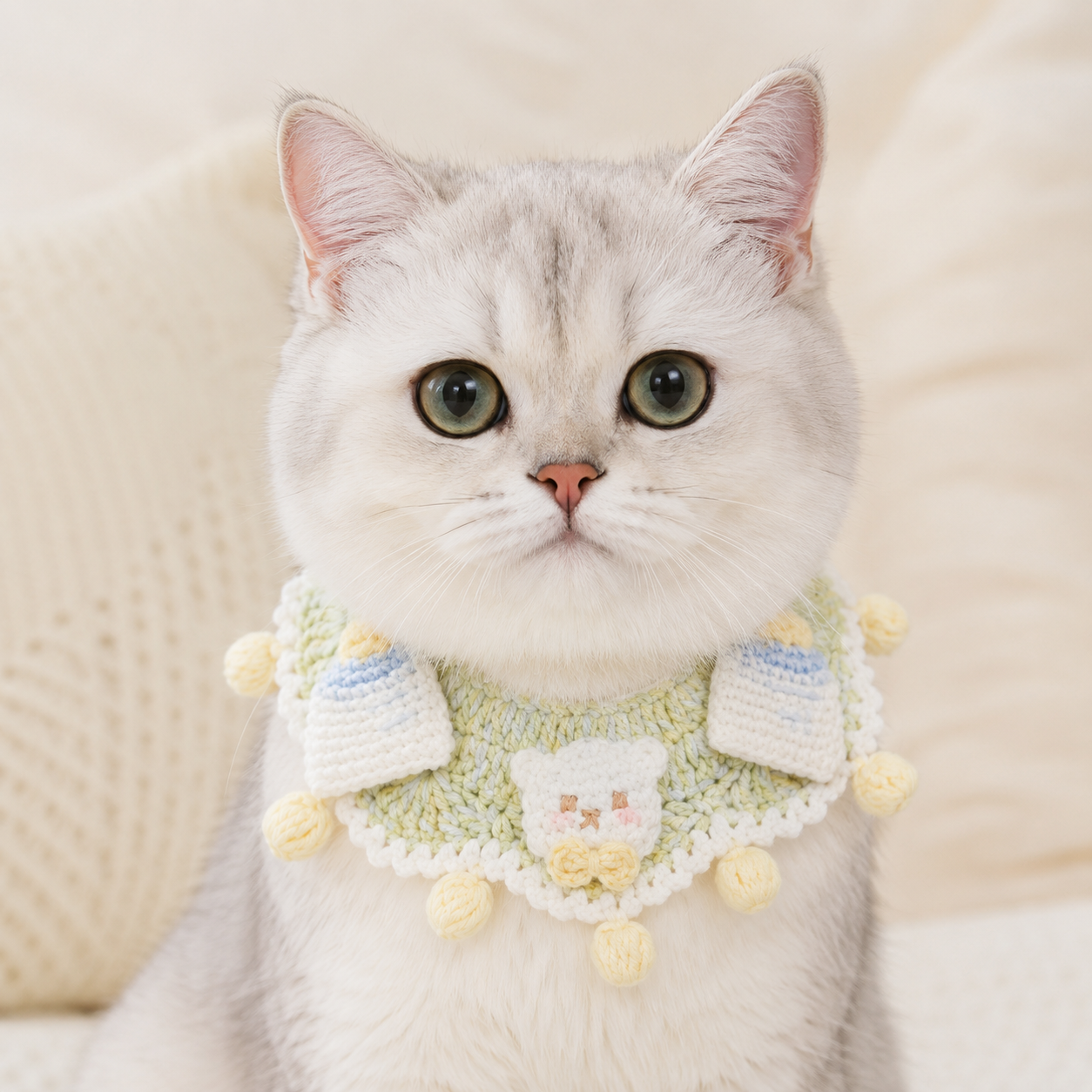 Baby Bottle Cat Collar Crochet Pattern PDF | Cute Kitten Collar Tutorial | DIY Pet Collar Instant Download