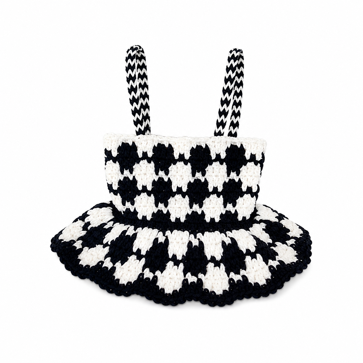 Houndstooth Crochet Dog Dress Pattern – PDF Digital Download - Image 3