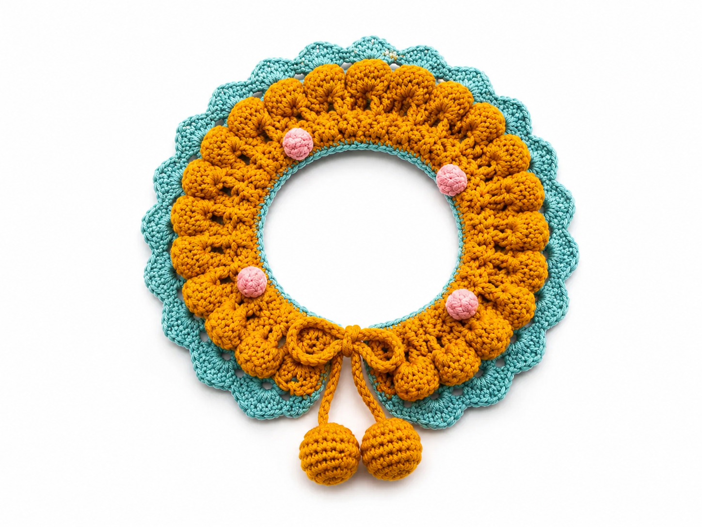 Crochet Pet Collar Pattern – Ruffled Cat & Dog Collar PDF - Image 3