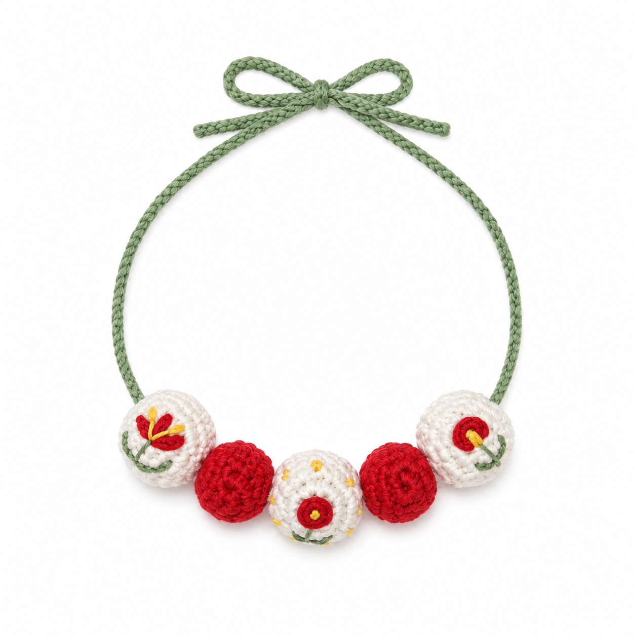 Crochet Cat Necklace Pattern | Cute Handmade Pet Necklace PDF Tutorial - Image 3