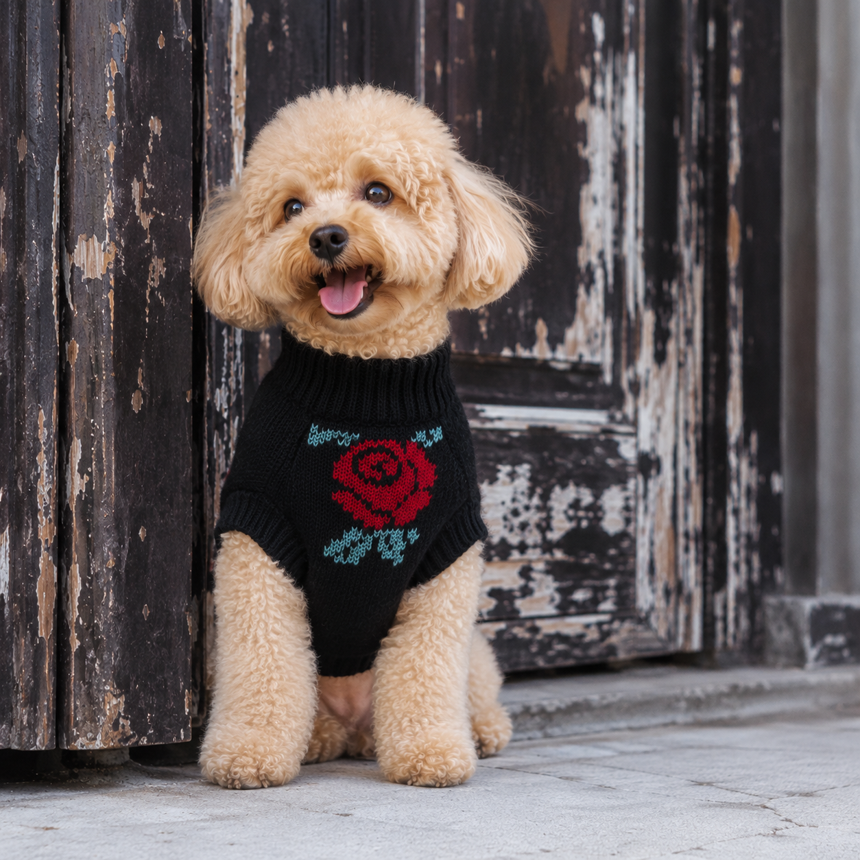 Rose Dog Sweater Knitting Pattern PDF | DIY Pet Knit Pattern - Image 2