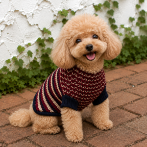 Dog Sweater Knitting Pattern | Striped Pet Jumper PDF