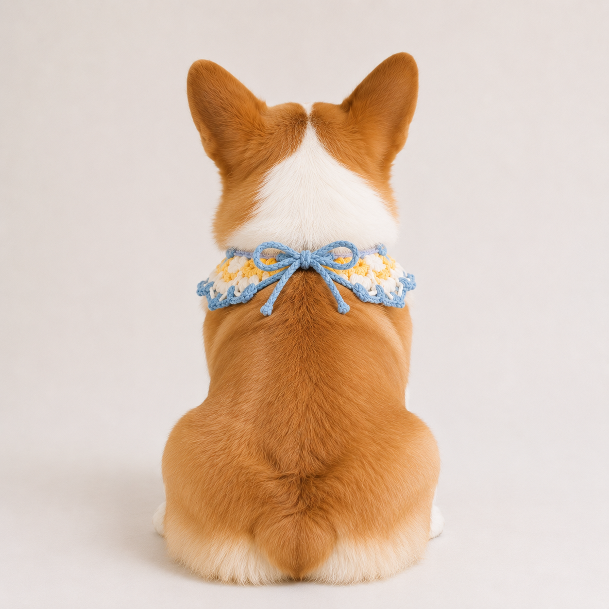 Floral crochet dog collar pattern PDF tutorial preview