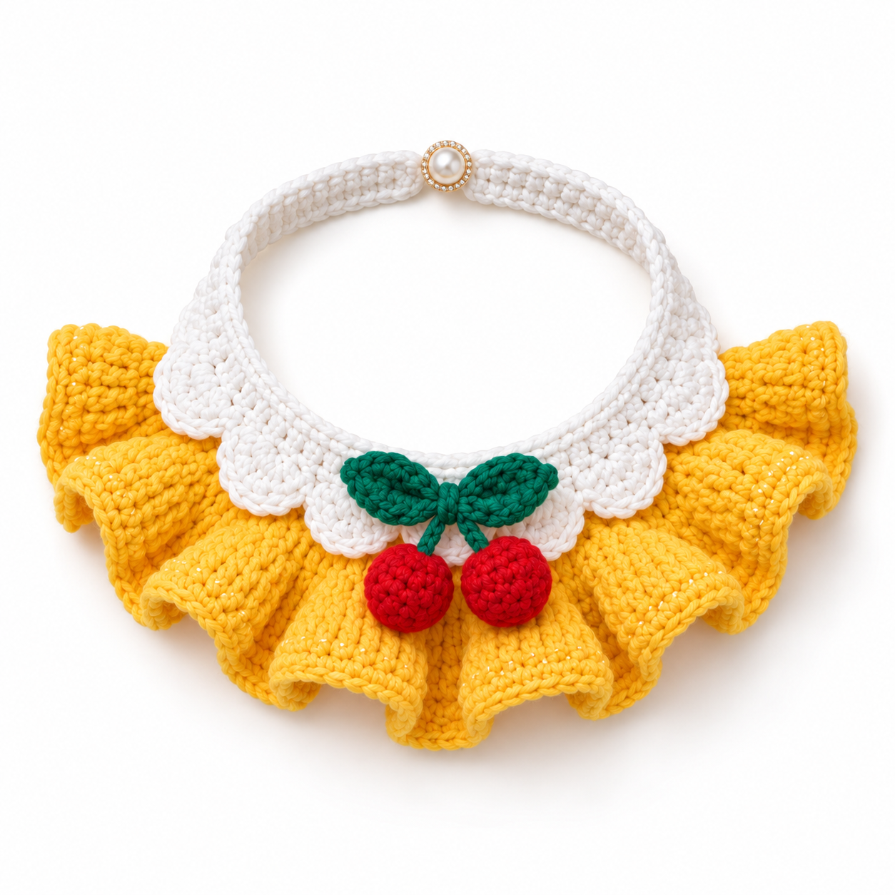 Dog Cherry Collar Crochet Pattern PDF | Pet Crochet Tutorial - Image 3