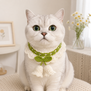 Lily of the Valley Crochet Cat Collar Pattern | PDF Tutorial